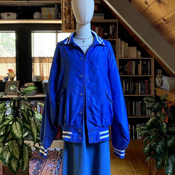 Vintage Bomber Jacket Blue - Picture 1 of 14